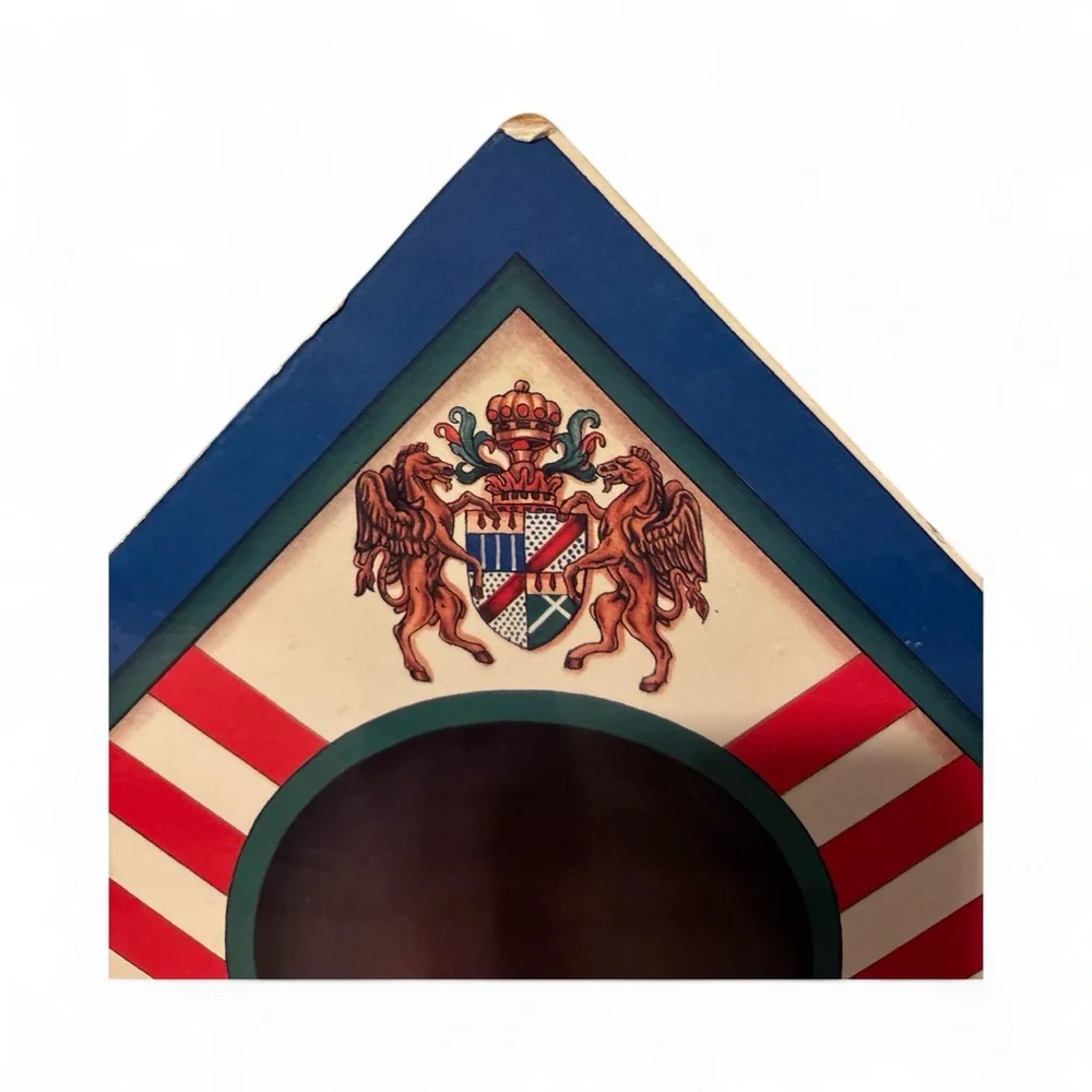 Vintage Wooden Nutcracker Guardhouse Christmas Music Box Layered Wood Soldiers - Picture 3 of 5